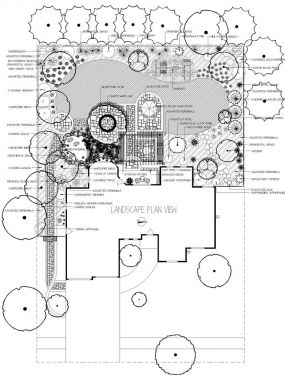 Sample landscape design plan